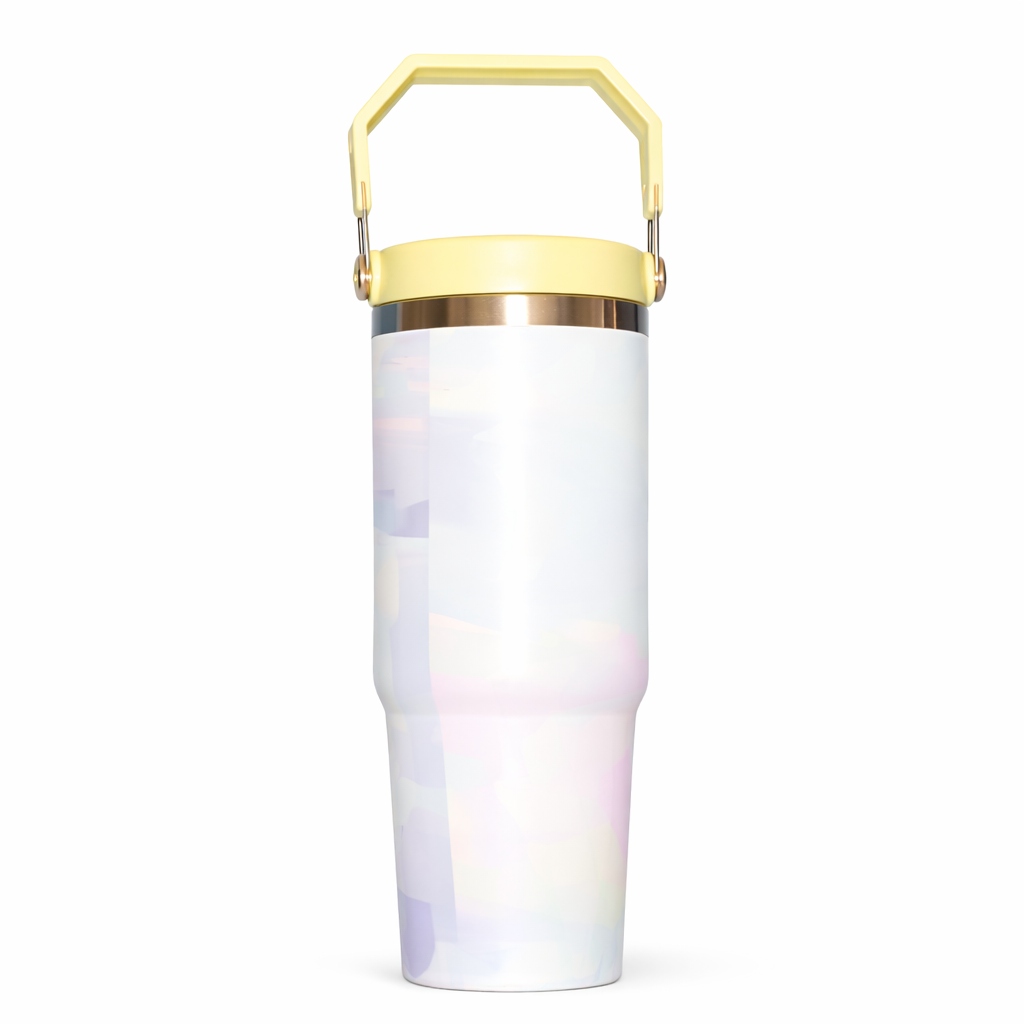 INSULATED TRAVEL TUMBLER WITH HANDLE