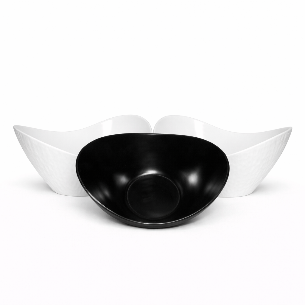 BLACK INGOT SHAPE CROCKERY BOWL