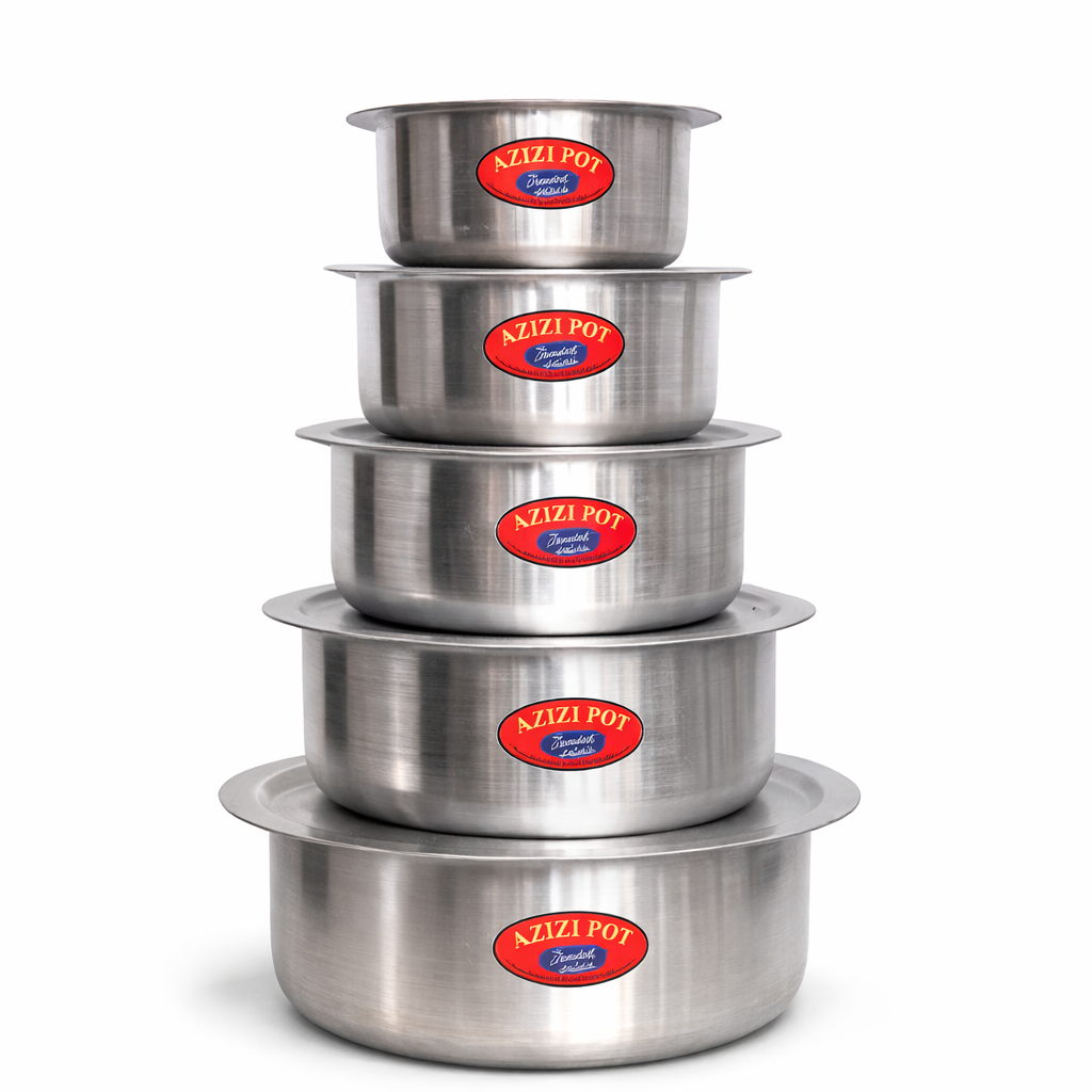 AZIZI ALUMINUM COOKING POT SET OF 5 BIG