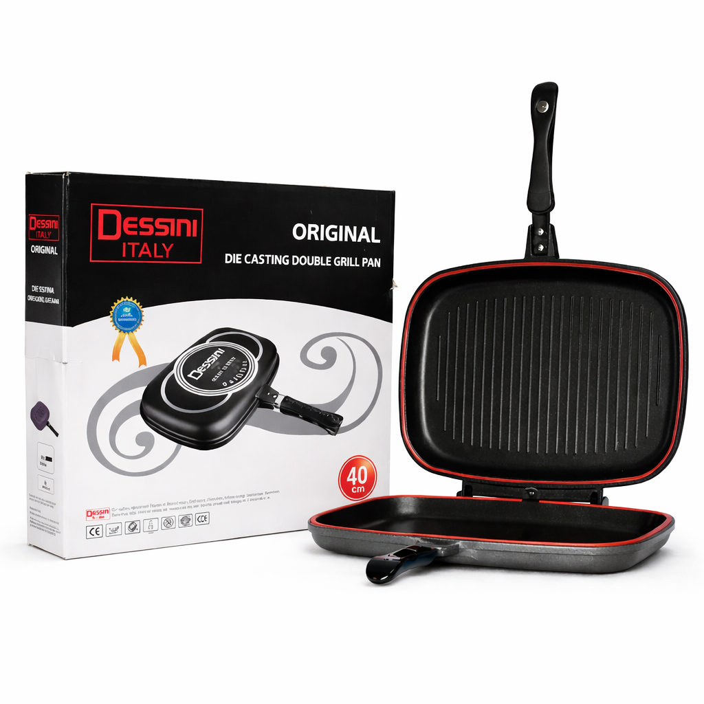 DESSINI ITALY DIE CASTING DOUBLE GRILL PAN 40CM