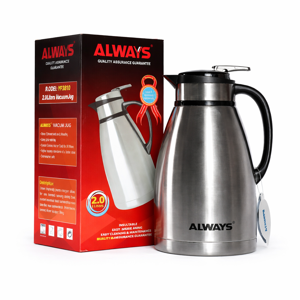 ALWAYS STAINLESS STEEL 2L VACUUM FLASK