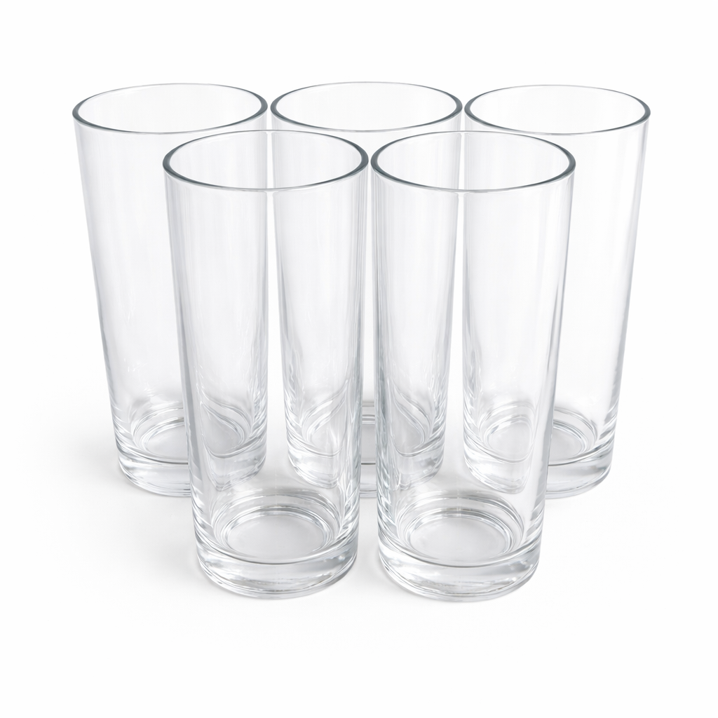 6PCS CLEAR HIGHBALL DRINKING GLASS SET