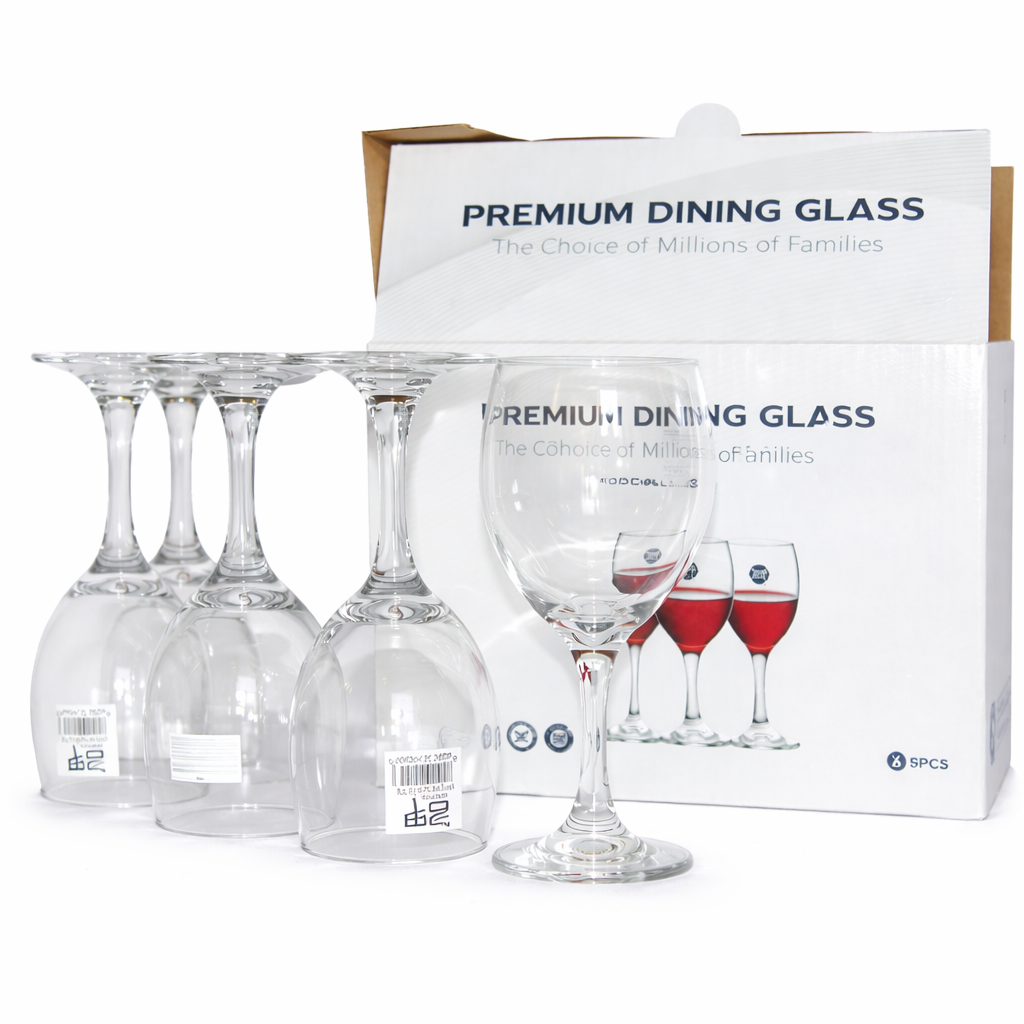 6PCS PREMIUM CLEAR RED WINE GLASS SET