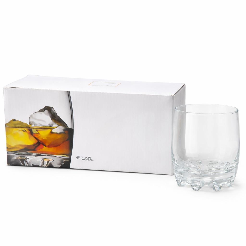 ELEGANT ROCKS GLASS TUMBLER SET (6PCS)