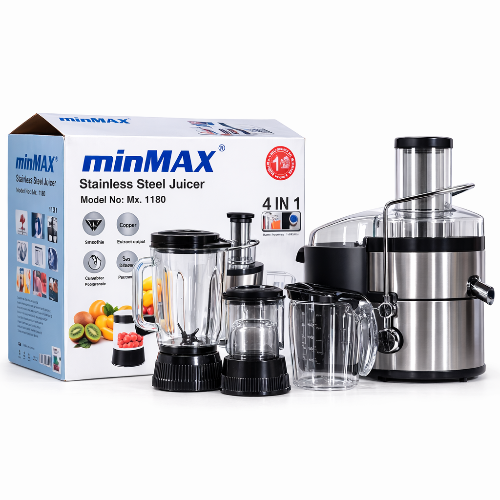MINMAX 4-IN-1 STAINLESS STEEL JUICER MX-1180