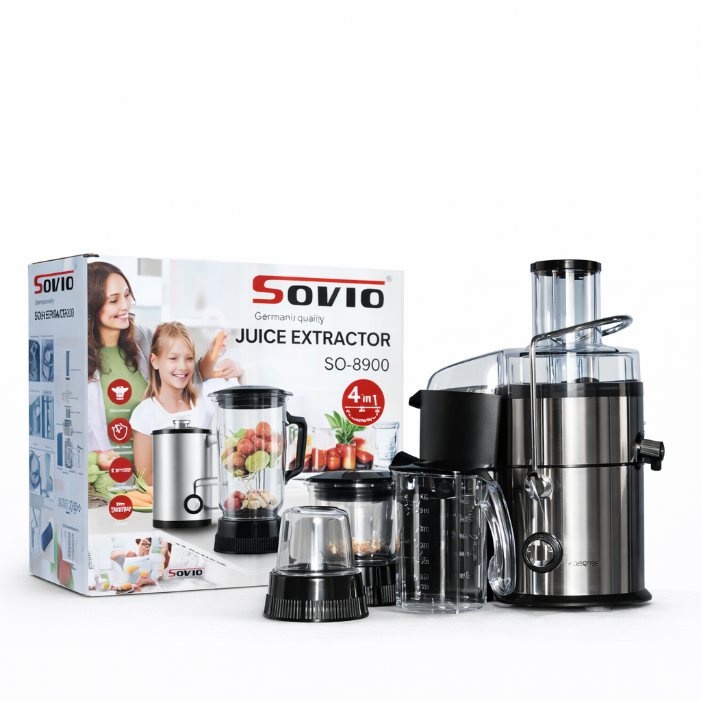 SOVIO SO-8900 4-IN-1 JUICE EXTRACTOR BLENDER 