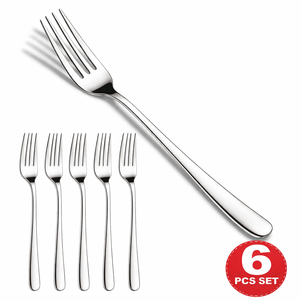 STAINLESS STEEL DINNER FORKS SET(6 PCS)