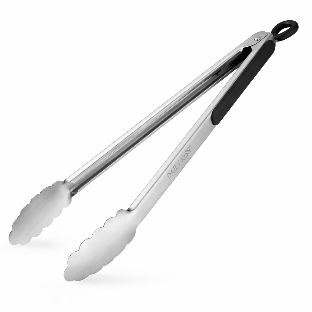 STAINLESS STEEL KITCHEN FOOD TONGS