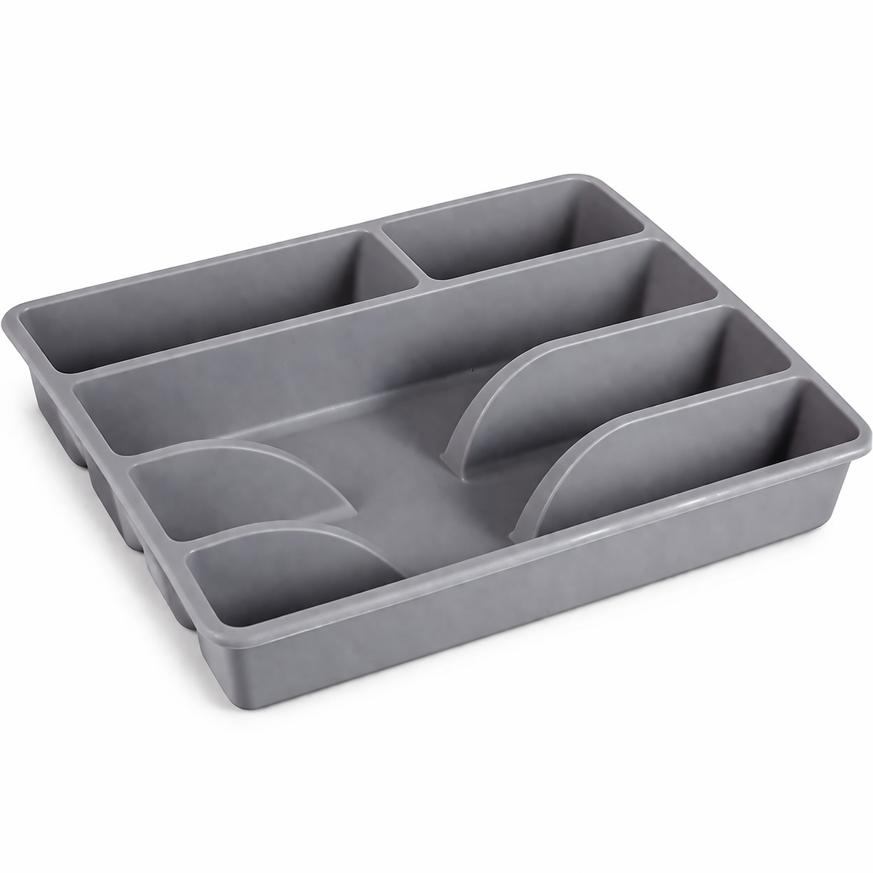 PLASTIC CUTLERY ORGANIZER DRAWER TRAY