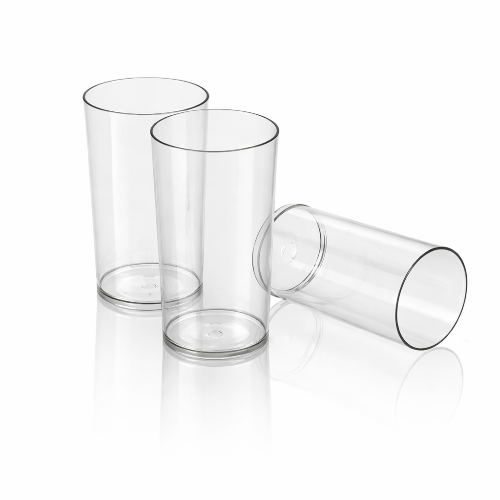 UNBREAKABLE CLEAR TUMBLER GLASSES SET (1PC)