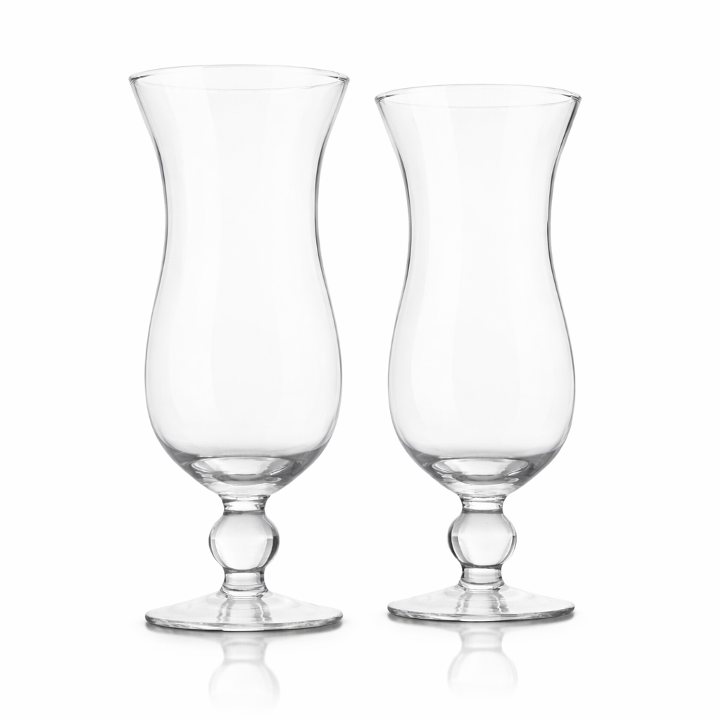 UNBREAKABLE CLEAR HURRICANE COCKTAIL GLASSES SET (1 PC)