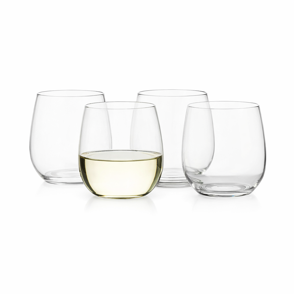 UNBREAKABLE CLEAR STEMLESS WINE GLASSES SET (1 PC)