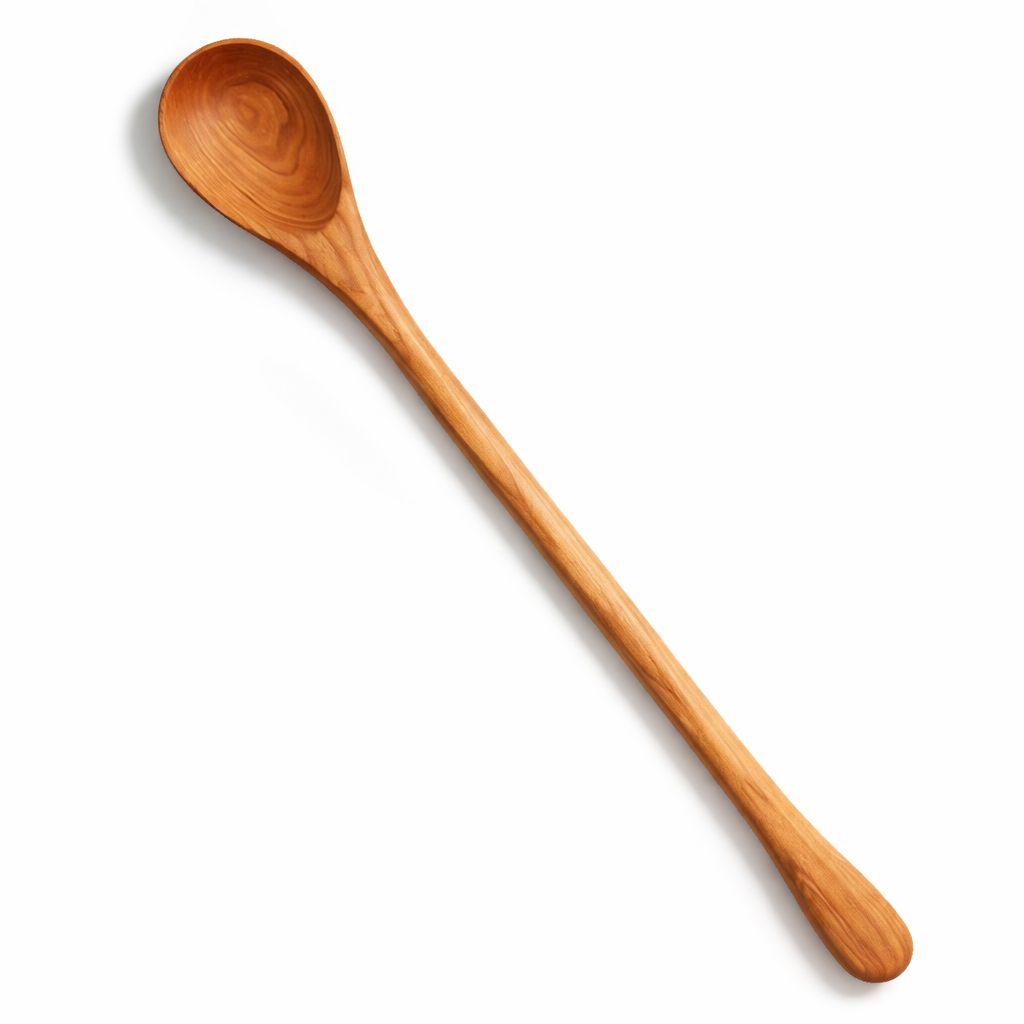 HAND CARVED LONG HANDLE WOODEN COOKING SPOON (UMUDAHO)