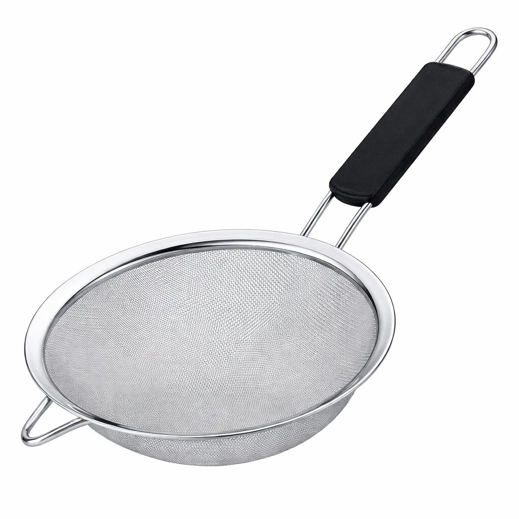 LARGE STAINLESS STEEL FINE MESH STRAINER