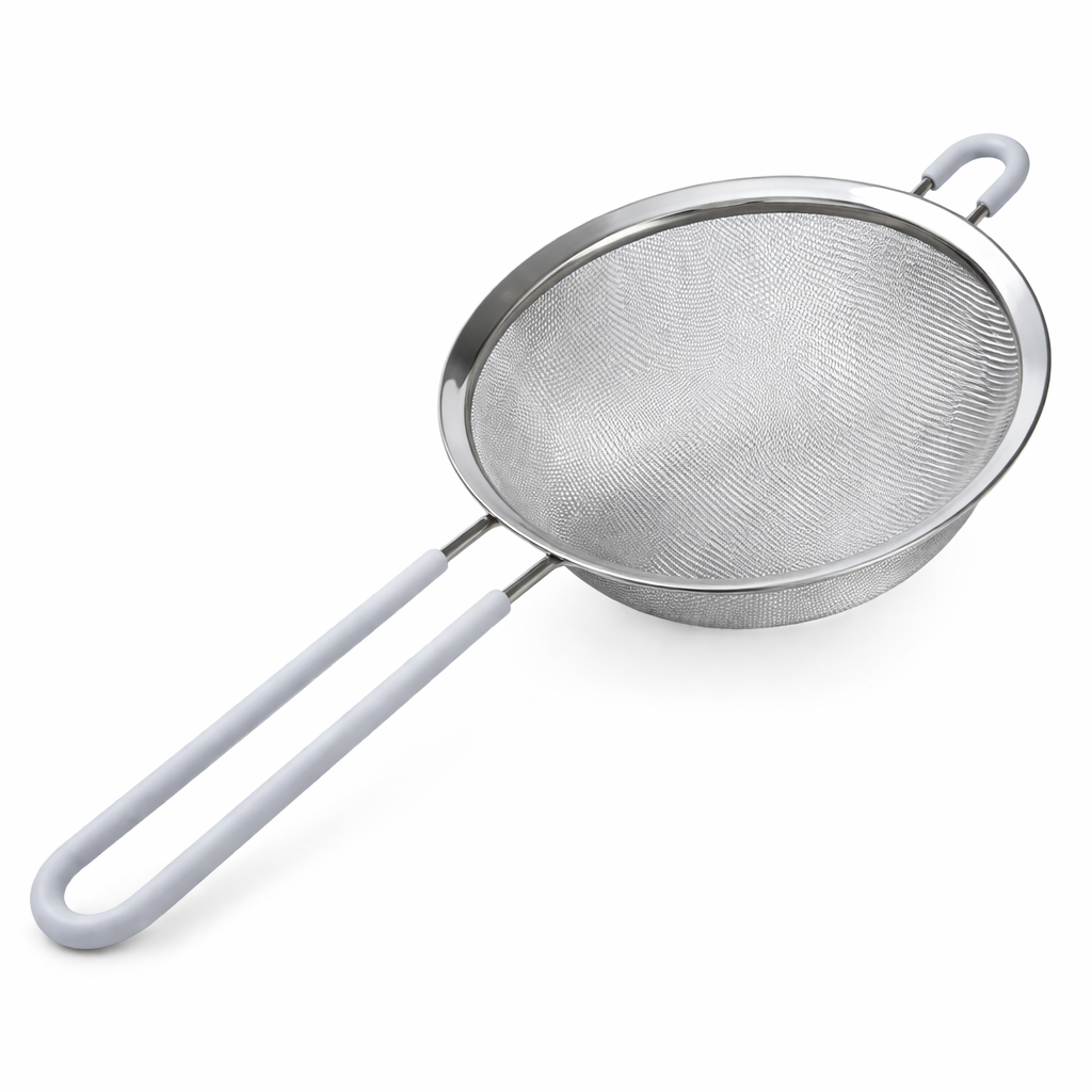 MEDIUM STAINLESS STEEL FINE MESH STRAINER