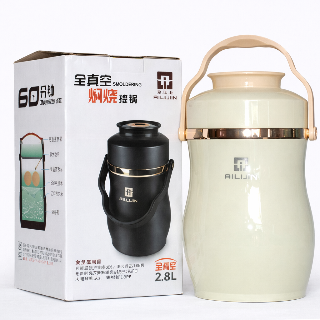 AILIJIN 2.8L VACUUM INSULATED FOOD JAR